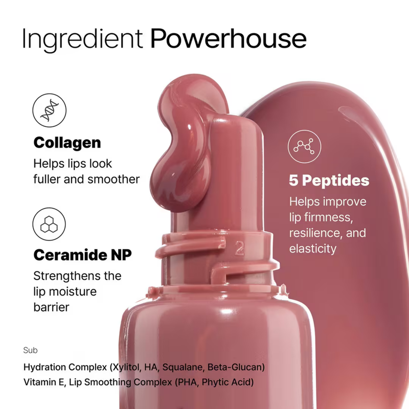 5 Peptide Collagen Lip Fill Tinted Treatment 05 Cinnamon