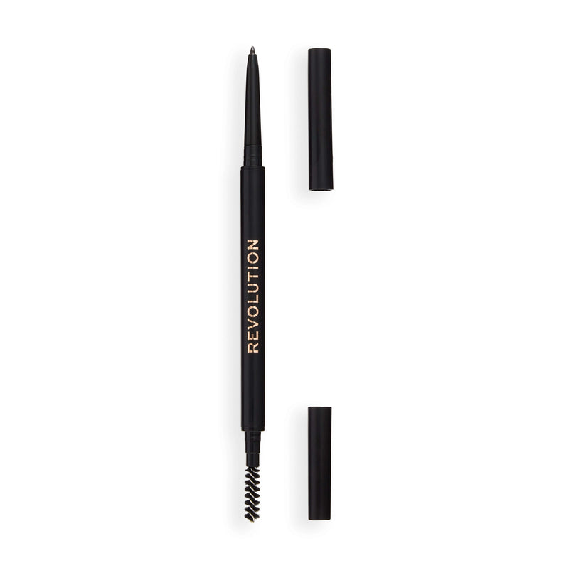 Revolution Precise Brow Pencil Light Brown, wenkbrauwpotlood met ultrafijne punt en spoolie