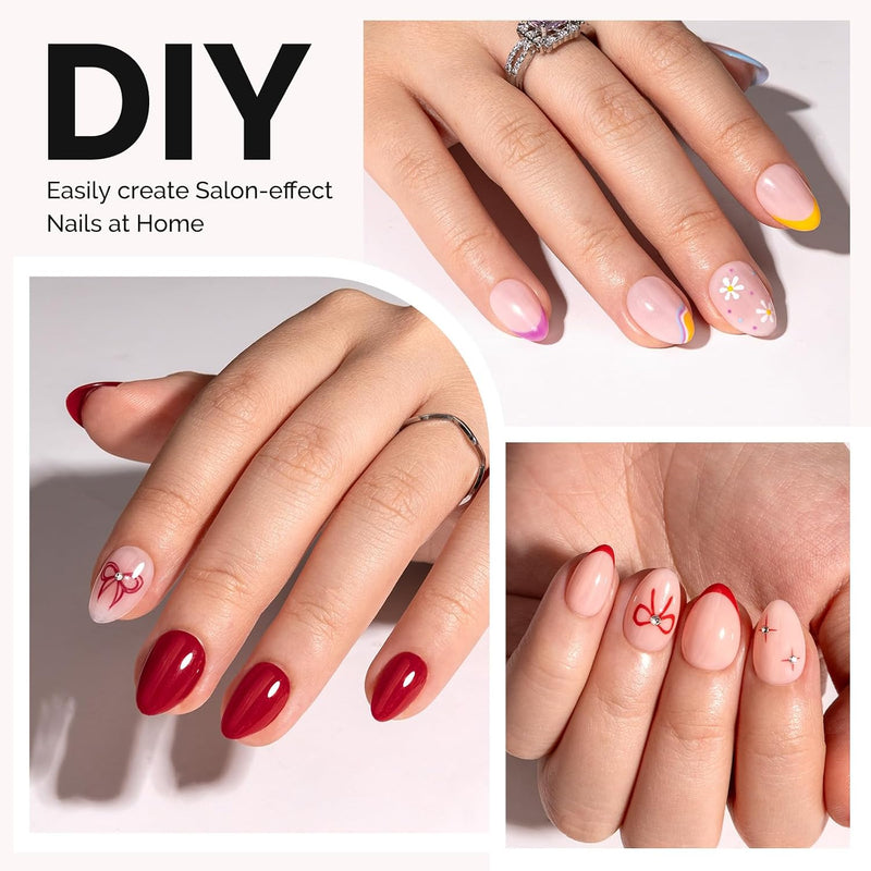 Full Cover Soft Gel Nail Tips Extra Short Almond 300pcs