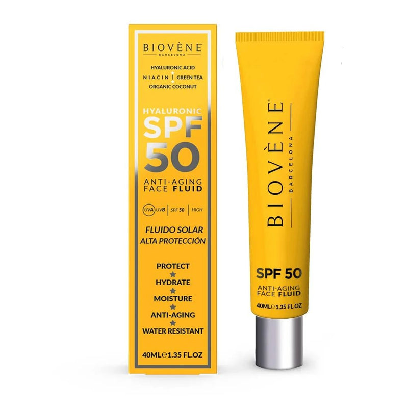 Biovene Hyaluronic Spf 50 Anti Aging Face Fluid