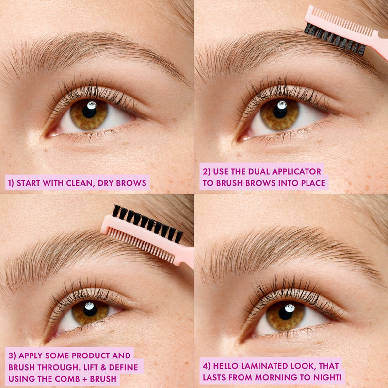 Essence Brow Lift & Freeze Glue 05 Deep Brown, wenkbrauwlijm voor liften en fixeren, foto 3 van 7
