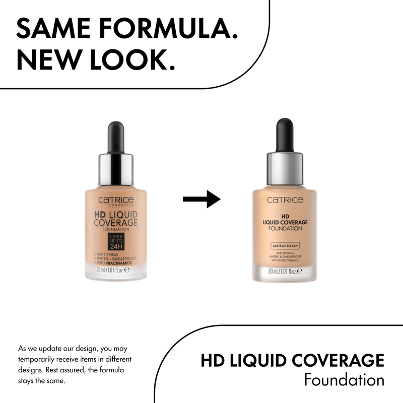Catrice HD Liquid Coverage Foundation 005 Ivory Beige, vloeibare foundation met hoge dekking, foto 4 van 7