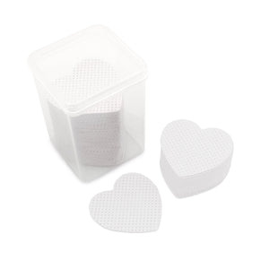 Heart-Shaped Nail Cleansing Wipe White 200pcs