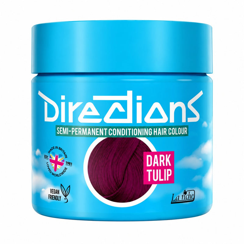 Directions Hair Color #dark Tulip, semi-permanente haarverf in donkere tulpenkleur