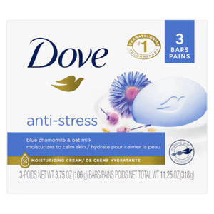 Anti‑Stress Beauty Bar Blue Chamomile & Oat Milk 3-Pack