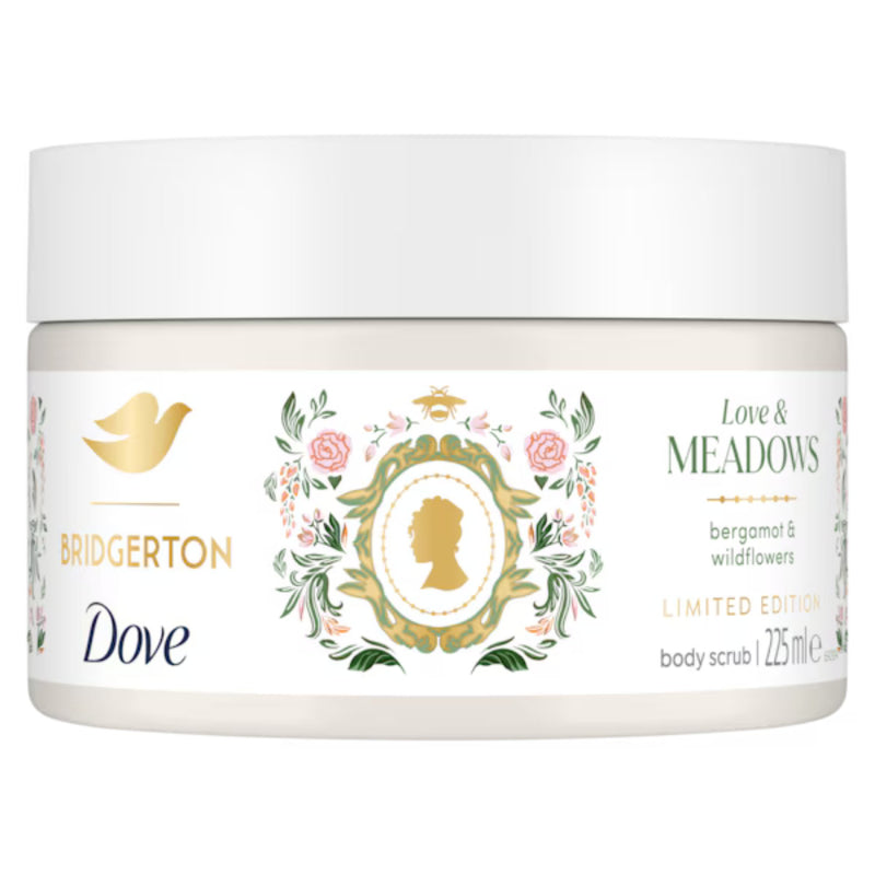Dove X Bridgerton Love & Meadows Body Scrub 1