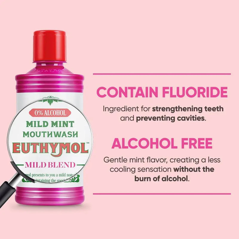 Euthymol Mouthwash Mild Mint 500 ml.