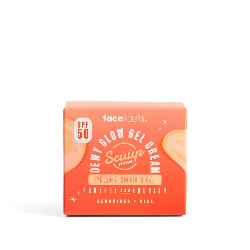 Face Facts Scuup Peach Iced Tea SPF50 Jello Glow Cream