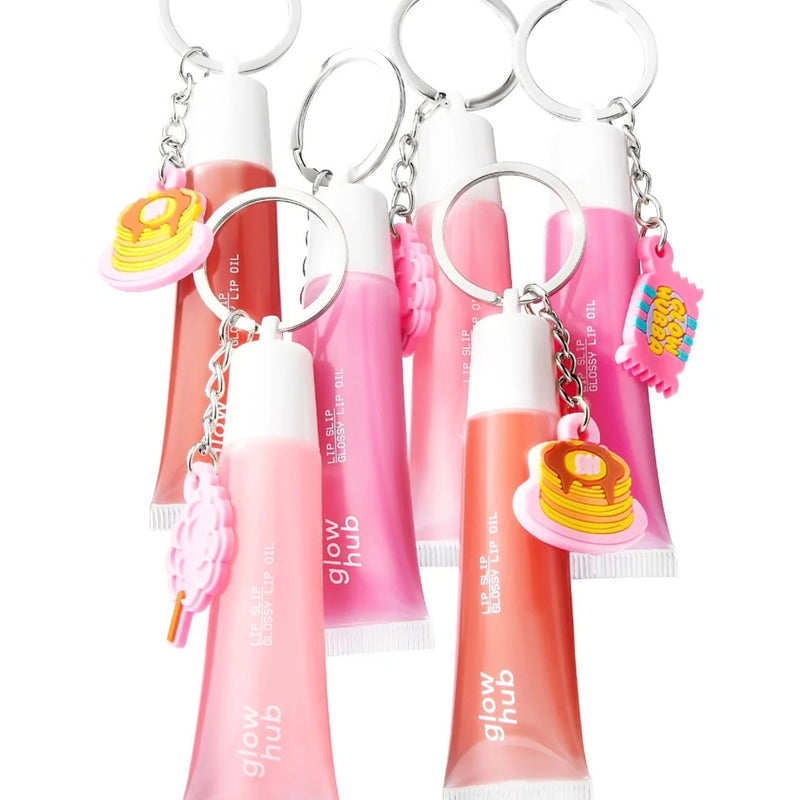 Glow Hub Lip Slip Glossy Lip Oil Raspberry, voedende lipolie met glanzende finish.