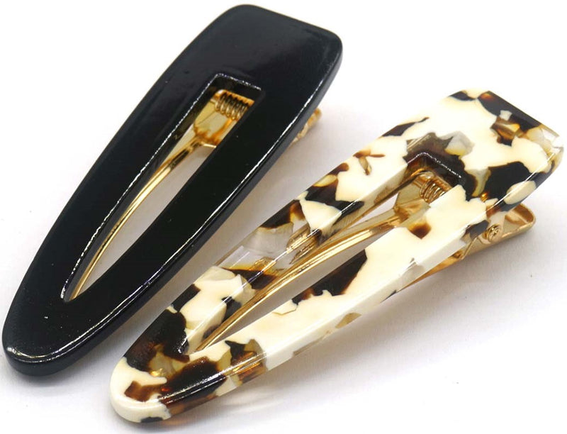 Hair Accessories Hair Clip Set Black And White 2pcs