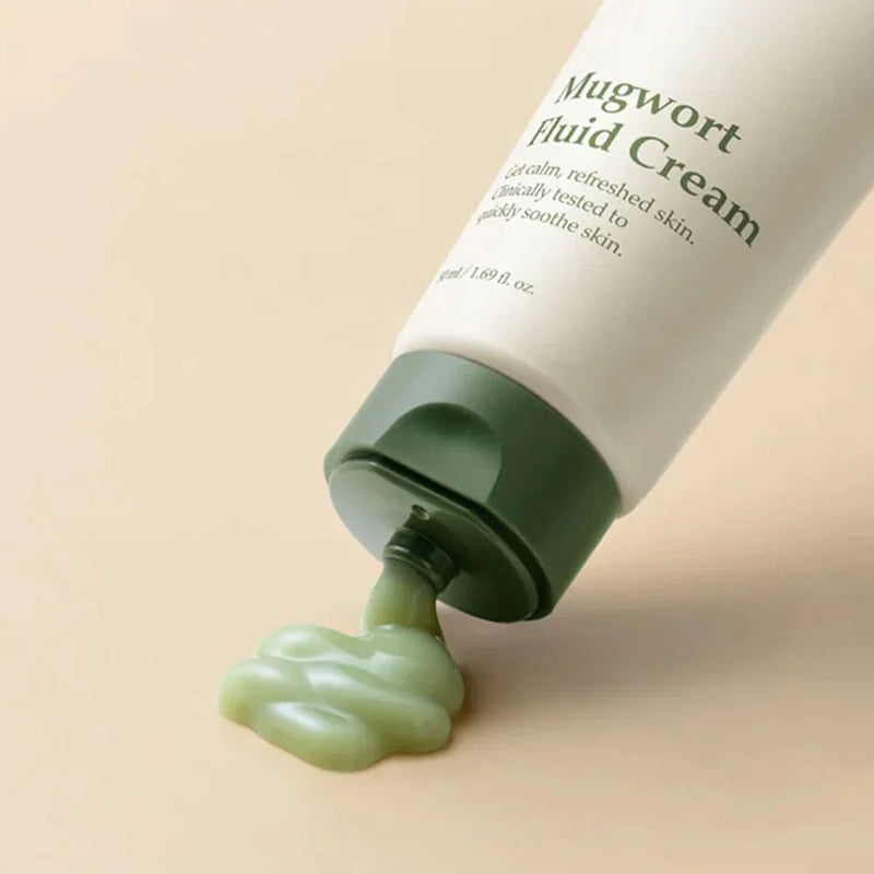 I'm From Mugwort Fluid Cream, lichte gezichtscrème met mugwort extract voor kalmering en hydratatie