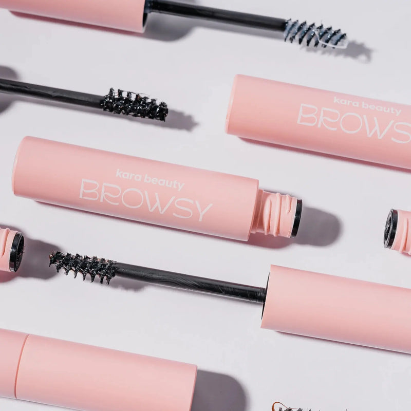 Kara Beauty Browsy Tinted Brow Gel Ebony, getinte wenkbrauwgel voor definitie en hold