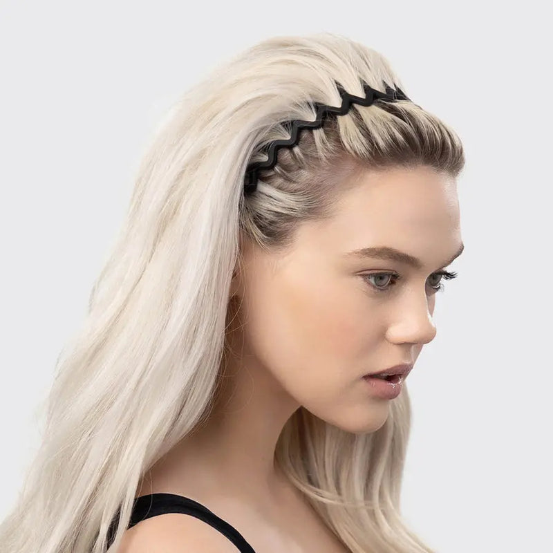 Kitsch Black & Tort Zig zag Headbands 2pc