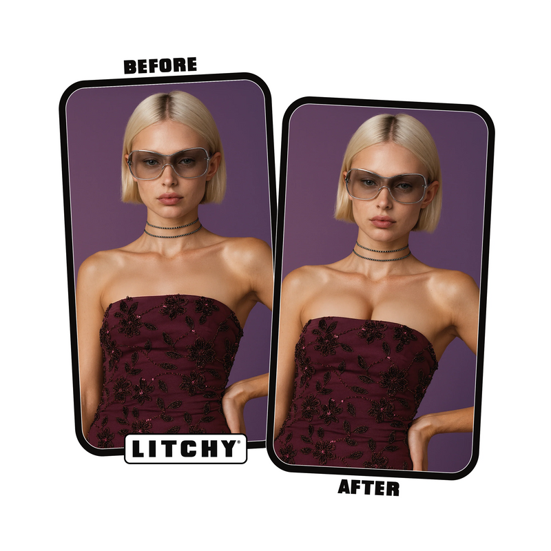 Litchy Adhesive Bra Sandy Cup B