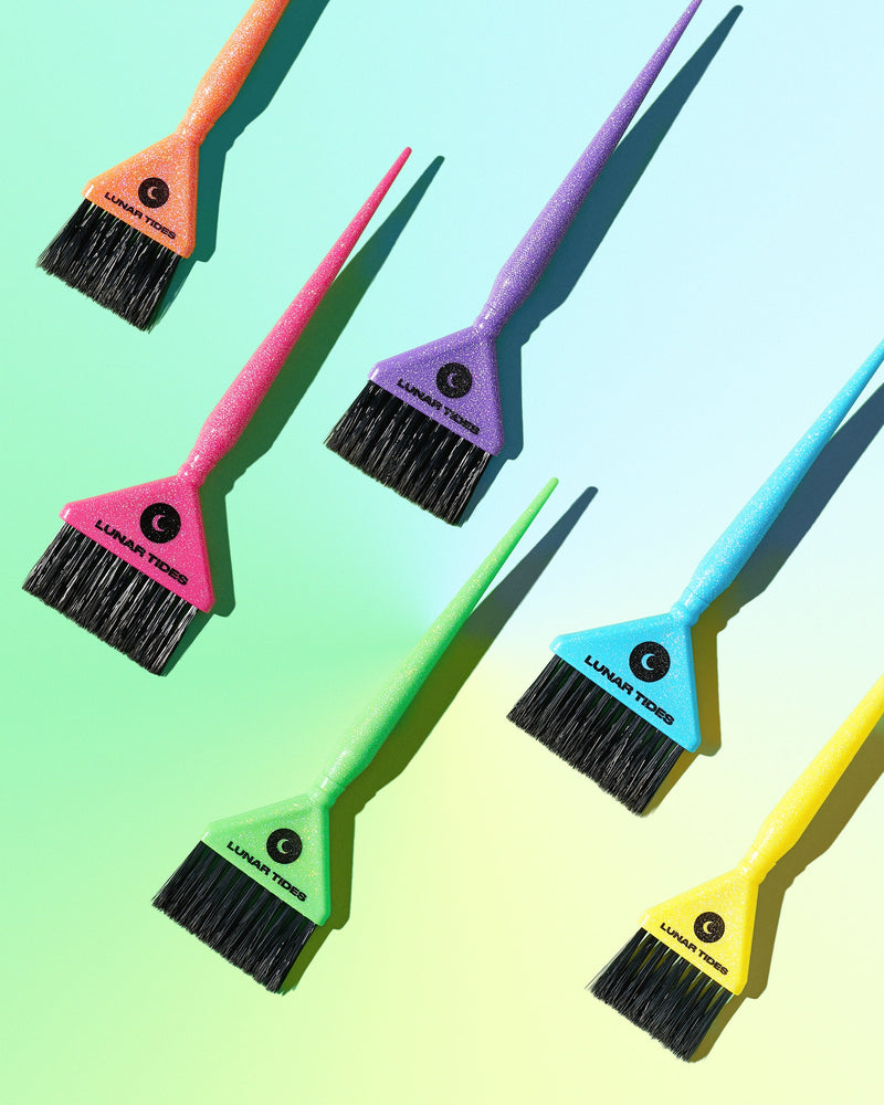 Lunar Tides Aura Hair Tint Brush Set Sunrise, set van 3 haarverfkwasten, foto 3 van 4