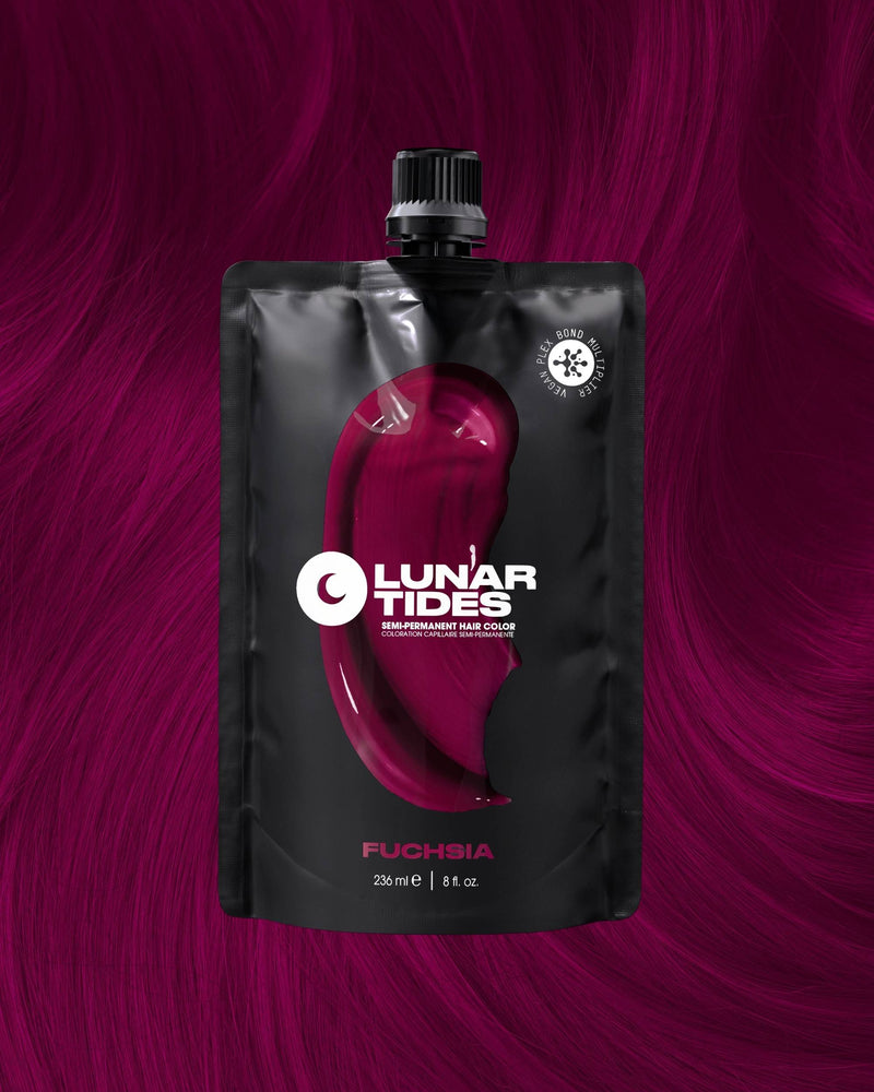 Lunar Tides Semi Permanent Hair Color Fuchsia, semi-permanente haarverf voor een intense roze kleur, foto 9 van 9