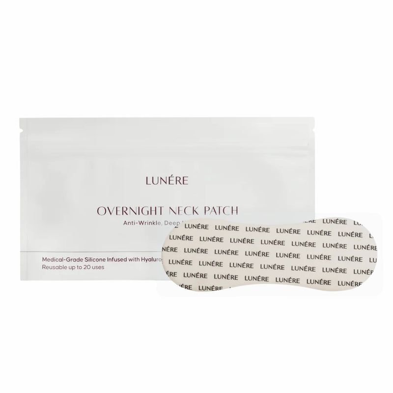 Lunere Overnight Neck Patch, siliconen patch voor de hals met hyaluronzuur