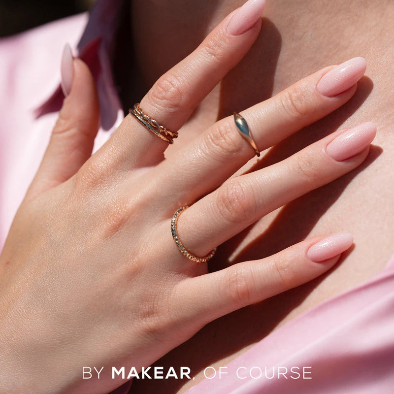 Makear UV Gel Polish 642, semi-transparante roze gellak met shimmer