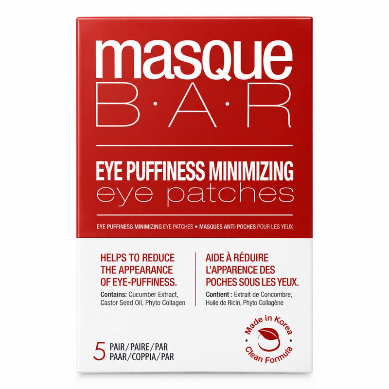 Masque Bar Eye Patch Puffiness Minimizing, oogmasker tegen wallen met ginkgo- en komkommerextract.