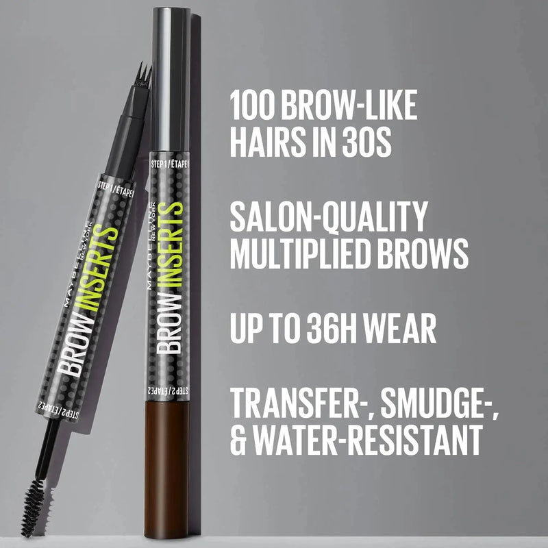 Maybelline Brow Insert 02 Brown, 2-in-1 wenkbrauwpen en gel, foto 9 van 9