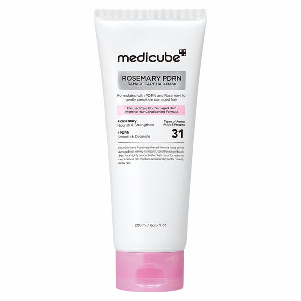 Medicube Rosemary Pdrn Damage Care Hair Mask, herstellend haarmasker voor beschadigd en droog haar
