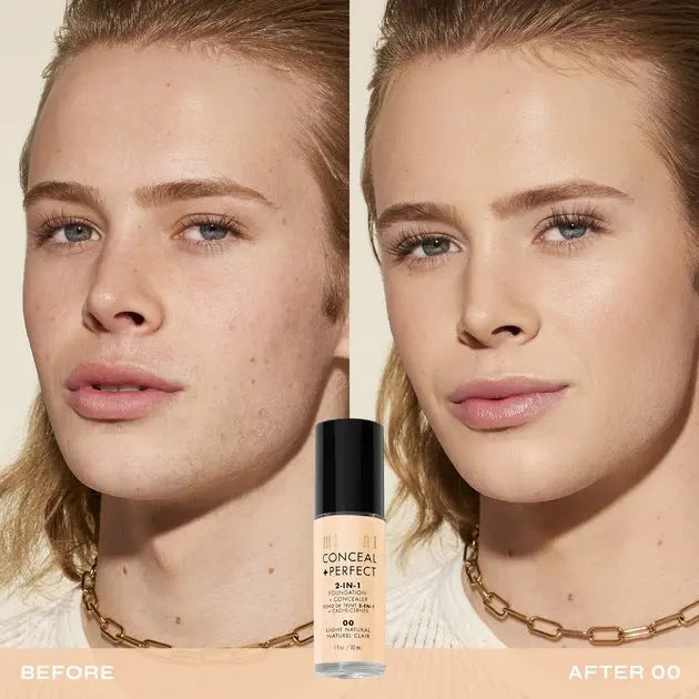 Milani 2-in-1 Foundation and Concealer 00BB Nude, foundation en concealer in één, foto 4 van 5