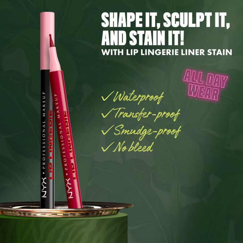 NYX Professional Makeup Lip Lingerie Lip Liner Stain Flirt Alert 2