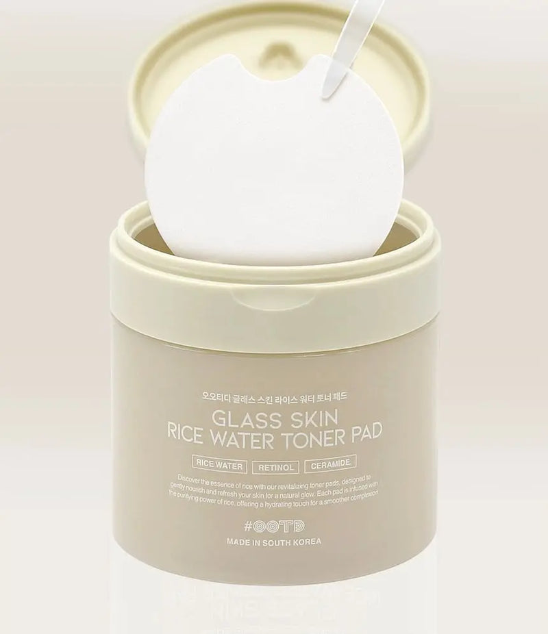 OOTD Glass Skin Rice Water Toner Pad