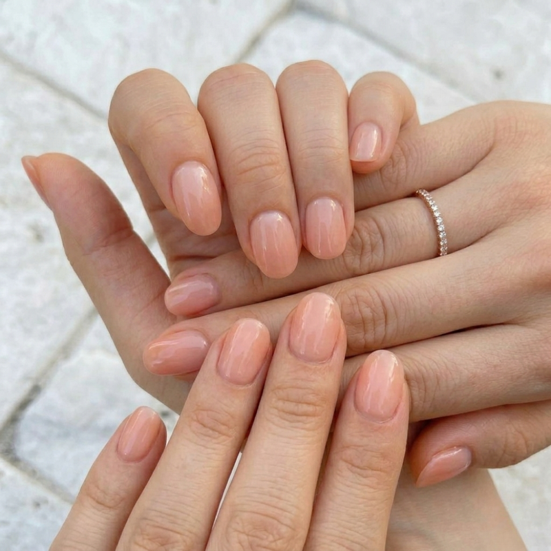 Nailo gellak stickers Peachy Ombre, verloop van nude naar perzik
