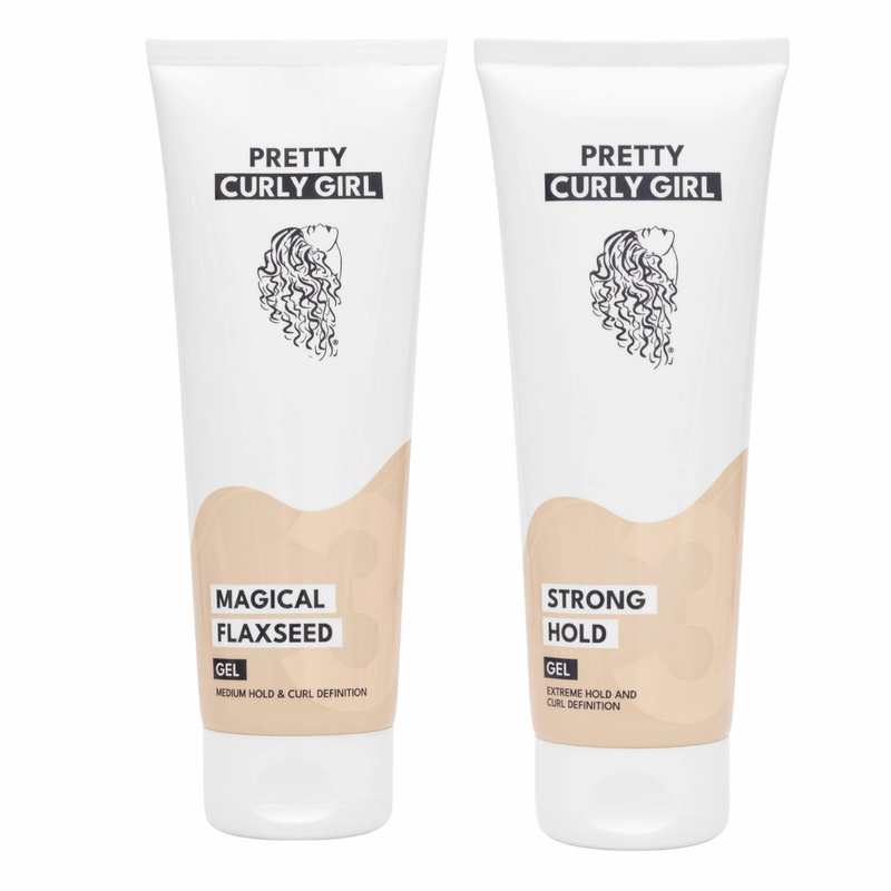 Pretty Curly Girl Strong Hold Gel & Magical Flaxseed Gel