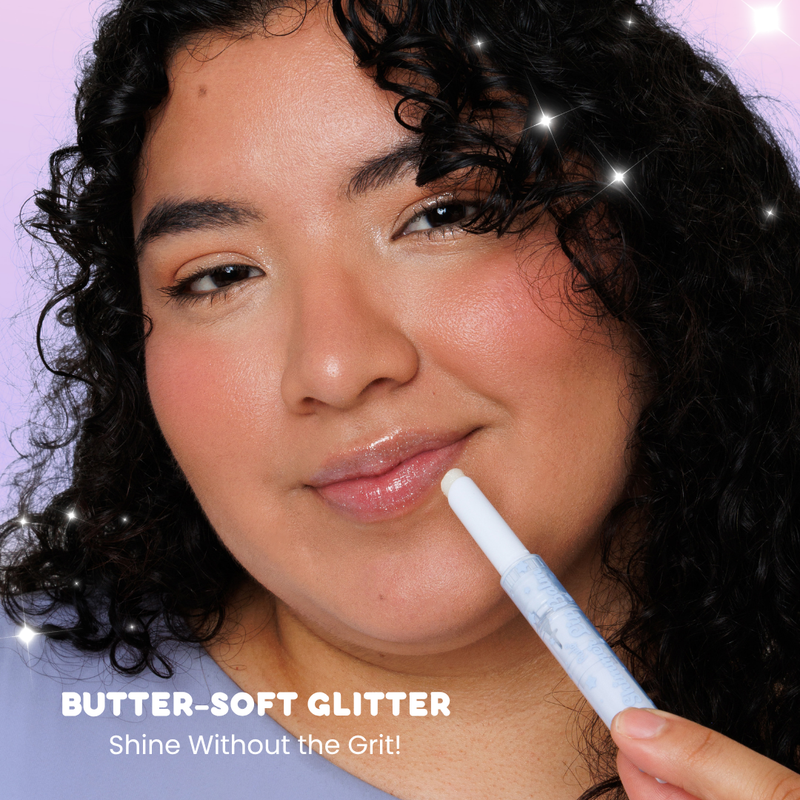 Rude Cosmetics Chibi Manga Collection Shimmer Lip Balm Cinnamon Butter, hydraterende lipbalm met subtiele kleur en glinsterin