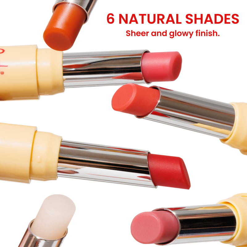 Rude Cosmetics The Glow Up! Glowing Lip Balm Blush Veil, hydraterende lipbalm met gepersonaliseerde kleur, foto 7 van 9