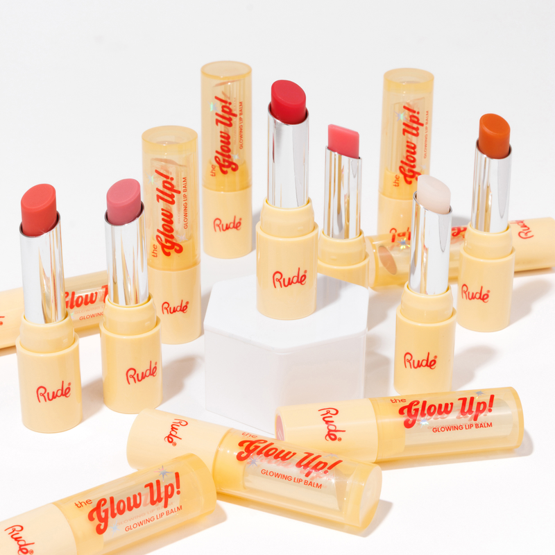 Rude Cosmetics The Glow Up! Glowing Lip Balm Dewy Rose, hydraterende lippenbalsem, foto 9 van 9