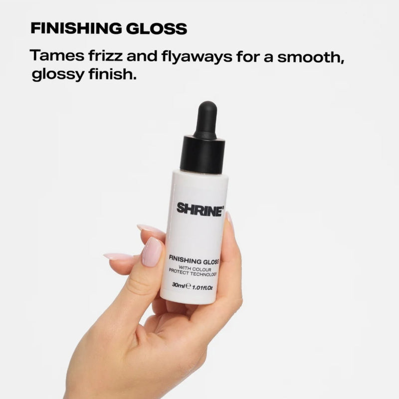 Shrine Finishing Gloss Serum, haarserum voor glanzend en pluisvrij haar, foto 3 van 6