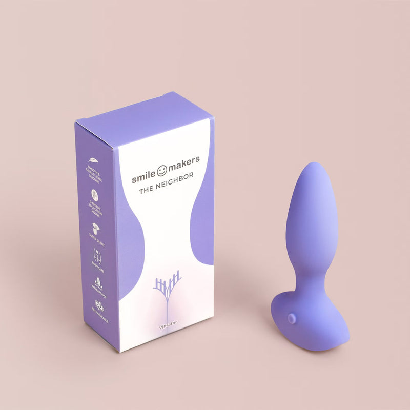 Smile Makers The Neighbor, anale vibrator van siliconen met pulsatie en massage