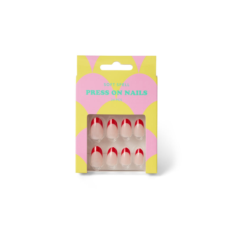 Soft Spell Press On Nails Cherry French