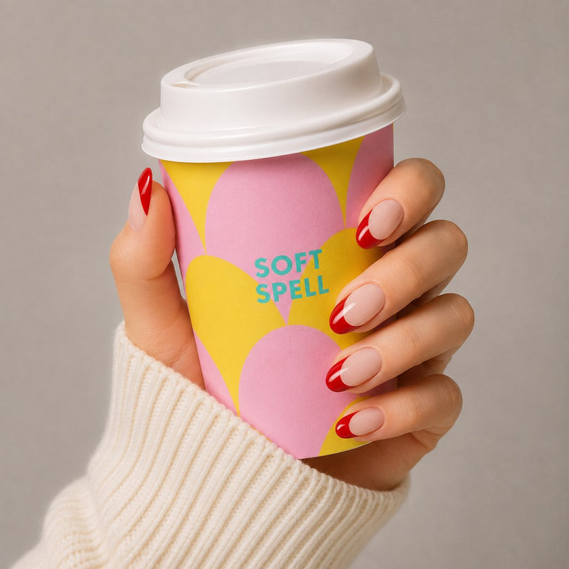 Soft Spell Press On Nails Cherry French