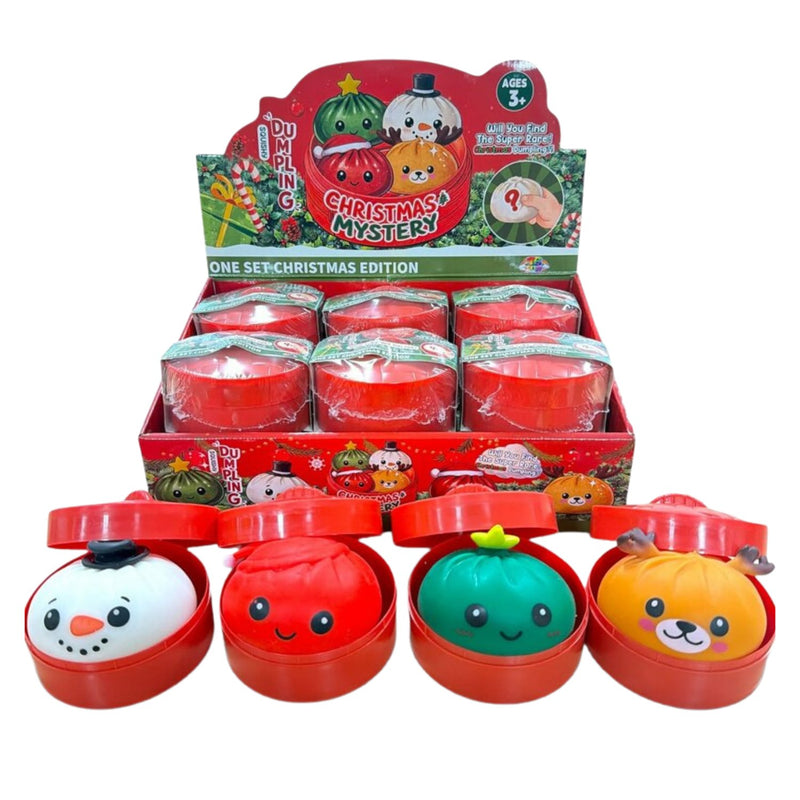 Squishy Mystery Christmas Dumpling Squishy, verrassende kersteditie dumpling om mee te knijpen, foto 2 van 2