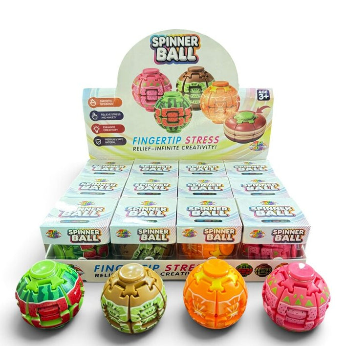 Squishy Mystery Fidget Spinner Ball Fruit