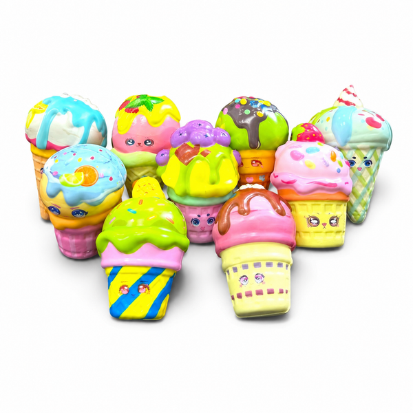Mystery Ice Cream Cone Foam Squishy van Boozyshop, mystery squishy, uitvoering is een verrassing