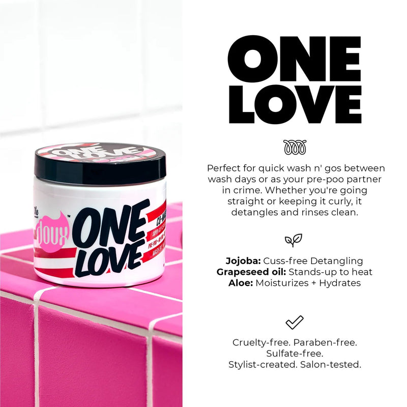 The Doux One Love Co Wash, reinigende conditioner voor fris en zacht haar