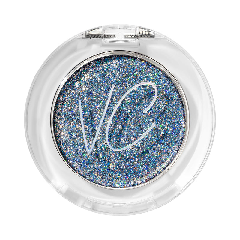 Vani Cosmetics Pressed Glitter Moonlight, holografische zilveren oogschaduw