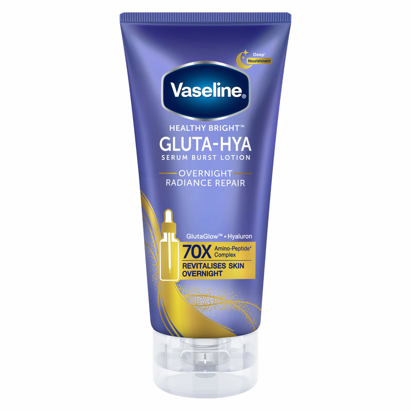 Vaseline Gluta-Hya Overnight Radiance Repair Serum Burst Lotion