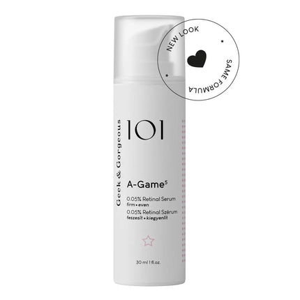 Geek & Gorgeous A-Game 5 0,05% Retinal Serum, bestverkochte anti-aging serum