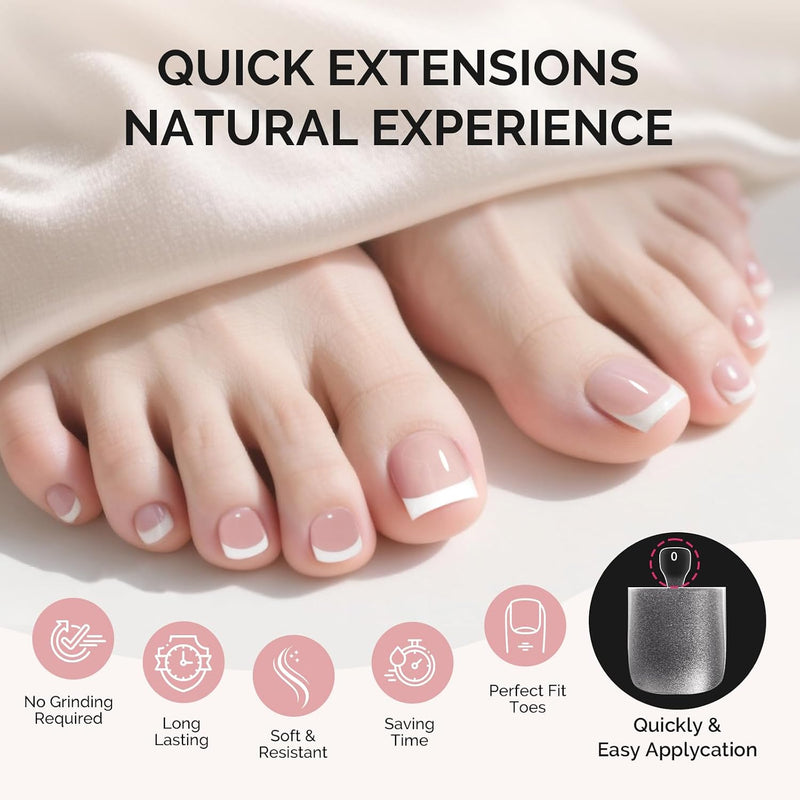 Short Square Toe X Nail Tips 300pcs