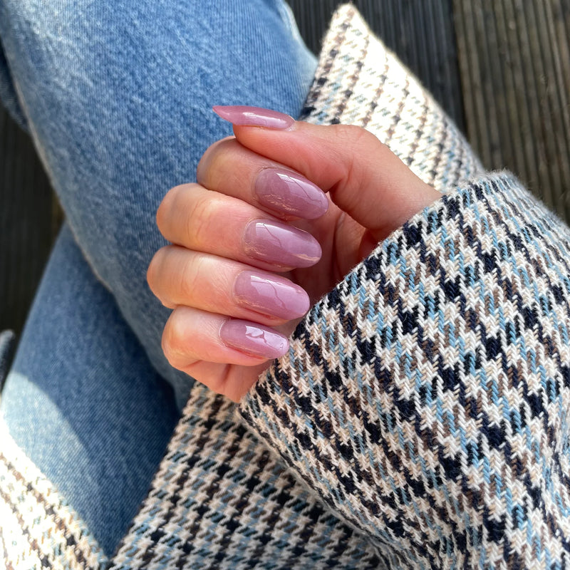 Nailo gellak stickers Dusty Pink, warm roze met glans