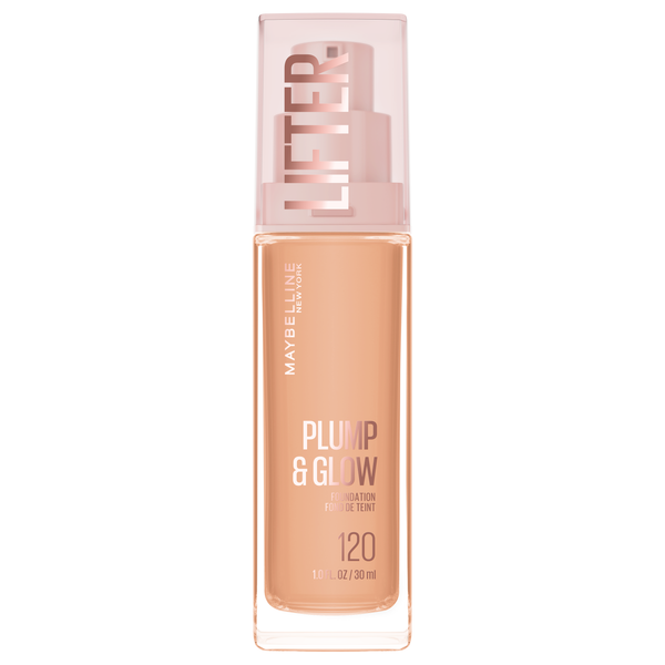 Maybelline Lifter Plump & Glow Foundation 120, vloeibare foundation met niacinamide