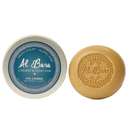 Al Bara Aleppo Baardzeep Olijf + 35% Laurierbesolie 125 gr.