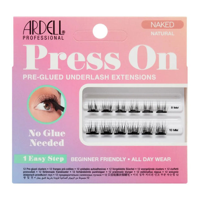 Ardell Press On Pre-glued Underlash Extensions Naked Natural Mini Set