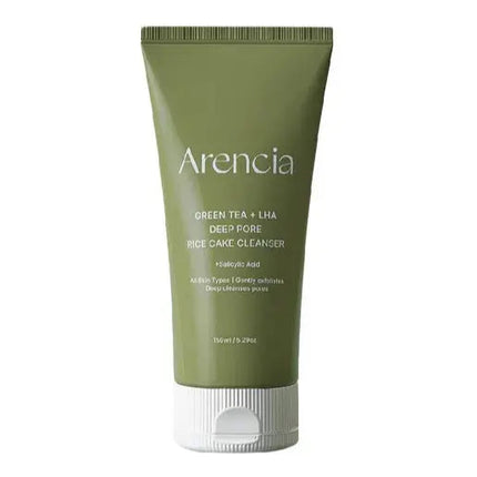 Arencia Green Tea + LHA Deep Pore Rice Cake Cleanser